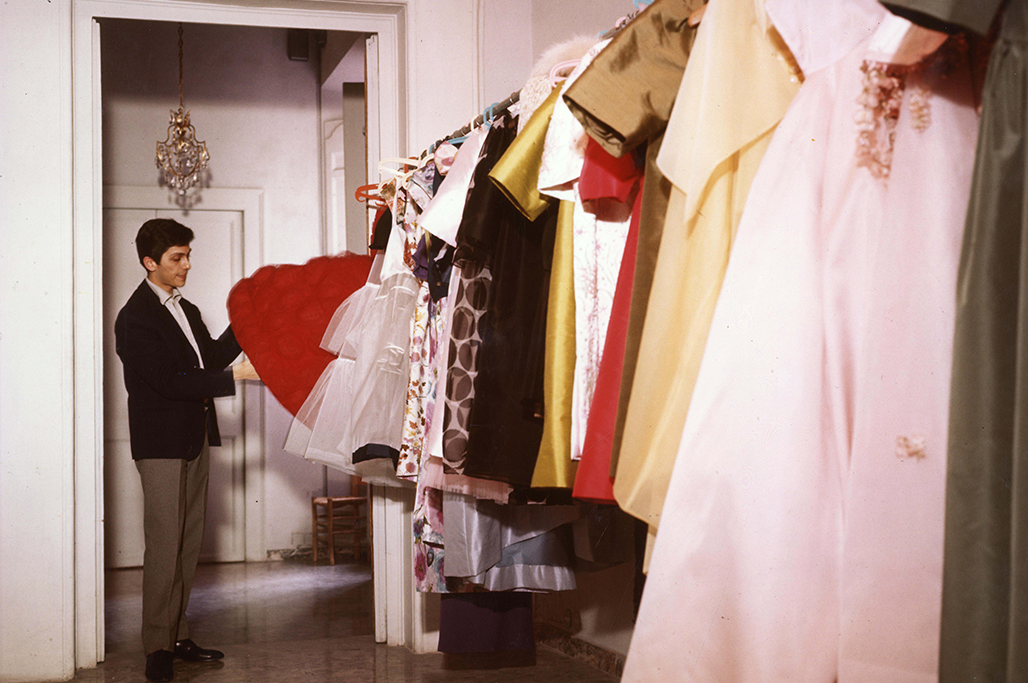 Mr Valentino Garavani in his atelier, Via dei condotti 11, Rome 1959 - - Courtesy of Valentino